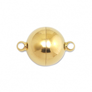 Benodigdheden van Stainless steel Roestvrij staal (RVS) magneetsluiting ball 14mm Gold