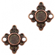 Metaal bedels TQ setting/tussenstuk ruitvorm Koper (nikkelvrij)