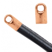Metaal onderdelen TQ eindkap Ø2.6mm Rose gold (nikkelvrij)