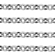 Benodigdheden van Stainless steel Roestvrij staal (RVS) jasseron 3mm Antiek zilver