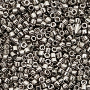Miyuki kralen 11/0 delica's Plated nickel grey DB-21