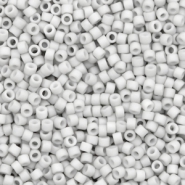 Miyuki kralen 11/0 delica's Opaque matte light smoke grey