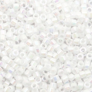 Miyuki kralen 11/0 delica's White pearl AB