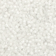 Miyuki kralen 11/0 delica's White lined AB crystal DB-66