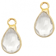 Hanger van crystal glas druppel Crystal-gold