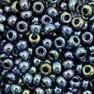 Miyuki 6/0 rocailles Metallic iris gunmetal 6-456