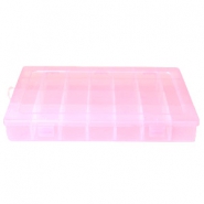 Sieraden display opbergbox 28 vaks Roze