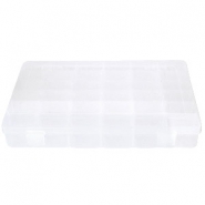 Sieraden display opbergbox 36 vaks Transparant