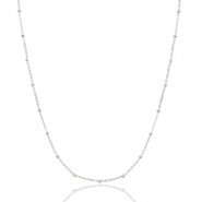 Kettingen van Stainless steel Roestvrij staal (RVS) ball Silver