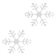 Bohemian tussenstuk sneeuwvlok Zilver