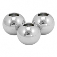 Kralen van Stainless steel Roestvrij staal 5mm (RVS) Zilver 