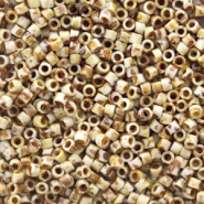 Miyuki kralen 11/0 delica's Opaque picasso yellow DB-2262