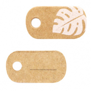 Kaartjes voor sieraden Leaves Brown