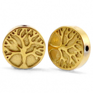 Kralen van hematite tree of life 10mm Gold