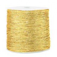 Metallic macram&eacute; draad 0.5mm Cornsilk gold
