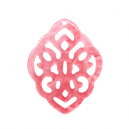 Hangers van resin ruit barok Fruit dove pink