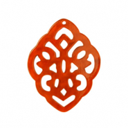 Hangers van resin ruit barok Tangerine tango orange