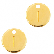 Metaal bedels DQ letter I Goud (nikkelvrij)