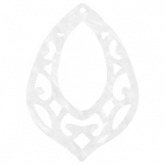 Hangers van Resin barok druppel Bright white