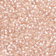 Miyuki 11/0 rocailles Silverlined light blush beige 11-23