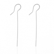 Oorbellen van Stainless steel Roestvrij staal (RVS) Zilver