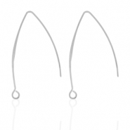 Oorbellen van Stainless steel Roestvrij staal (RVS) Zilver