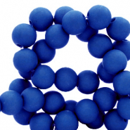 6 mm kralen van acryl Royal blue
