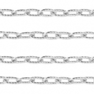 Benodigdheden van Stainless steel Roestvrij staal (RVS) jasseron ankerketting Zilver