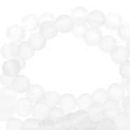 Glaskralen 6 mm mat White