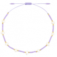 Hippe armbanden parel Miyuki Lilac purple
