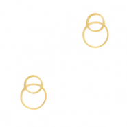 Bedels van Stainless steel Roestvrij staal (RVS) tussenstuk ringen Goud