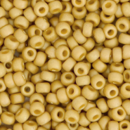 Miyuki 8/0 rocailles Opaque glazed frosted citron yellow 8-4692
