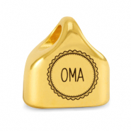 Metaal eindkapjes DQ "OMA" Mix & Match Goud (nikkelvrij)
