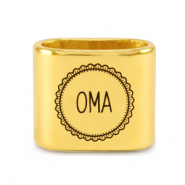 Metaal schuivers DQ "OMA" Mix & Match Goud (nikkelvrij)