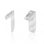 Kralen van Stainless steel Roestvrij staal (RVS) kralen cijfer 1 Zilver