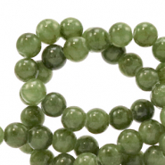 Natuursteen kralen marmer 4mm Olive green