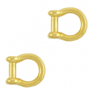 Metaal bedels DQ tussenstuk ring Goud (nikkelvrij)