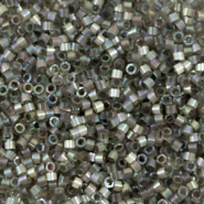 Miyuki kralen 11/0 delica's Silk inside dyed rustic gray ab DB-1872
