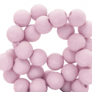 6 mm kralen van acryl matt Vintage lilac
