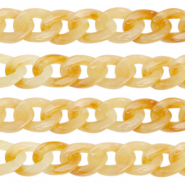 Acryl schakels 19mm Amber orange