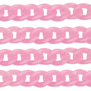 Acryl schakels 19mm Pink