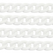 Acryl schakels 19mm White