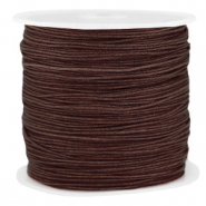 Macram&eacute; draad 0.8mm Chocolate brown