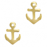 Bedels van Stainless steel Roestvrij staal (RVS) anchor Goud