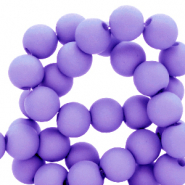 6 mm kralen van acryl matt Ultra violet purple