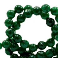 6 mm kralen natuursteen Jade facet geslepen Agata green
