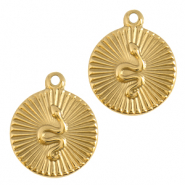 Bedels van Stainless steel Roestvrij staal (RVS) snake Goud