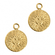 Bedels van Stainless steel Roestvrij staal (RVS) sun Goud