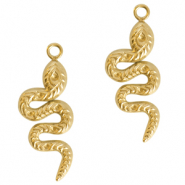 Bedels van Stainless steel Roestvrij staal (RVS) snake Goud