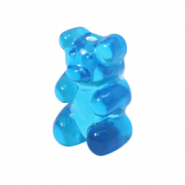Hangers van resin gummy bear Blue